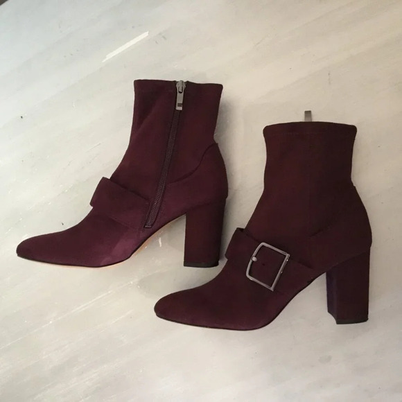 Franco Sarto  | Women's Eugenia Heeled Boots | Burgundy | Size 7.5 - Picture 2 of 10
